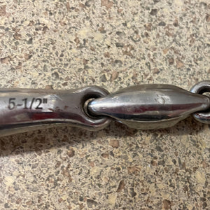 Korsteel Bit - 5 1/2" Loose Ring Double Jointed Snaffle