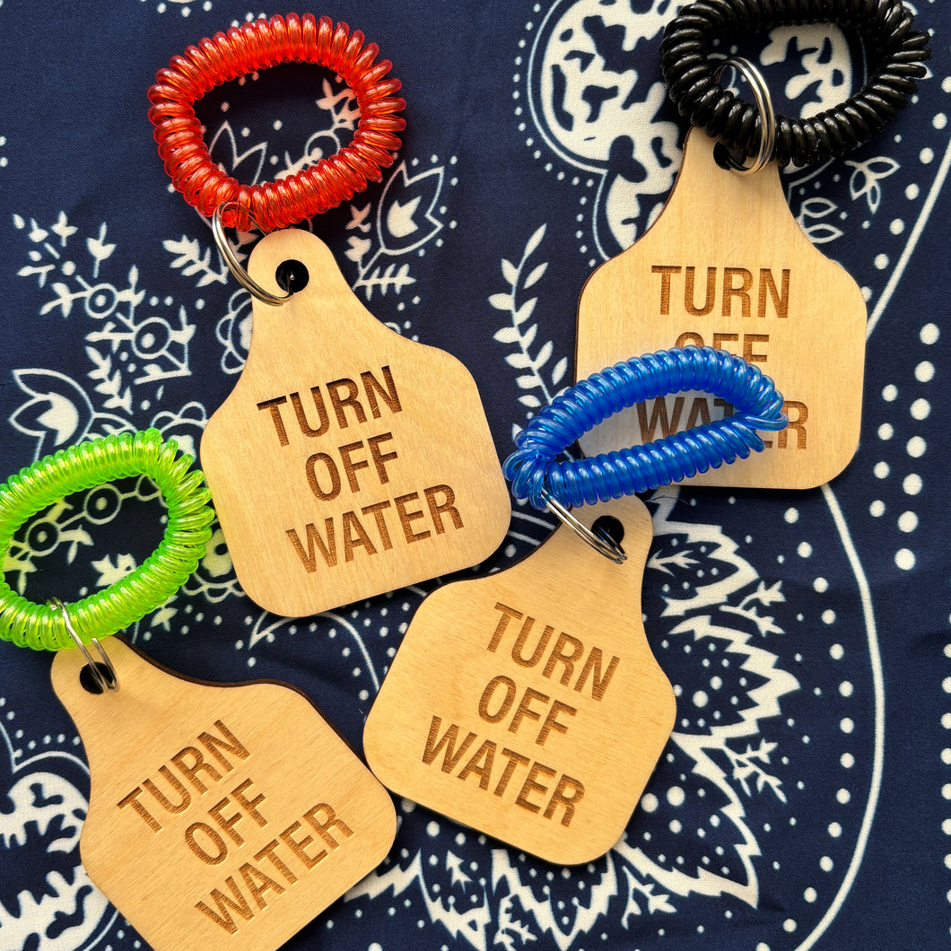 Howdy Turn Off Water Tags